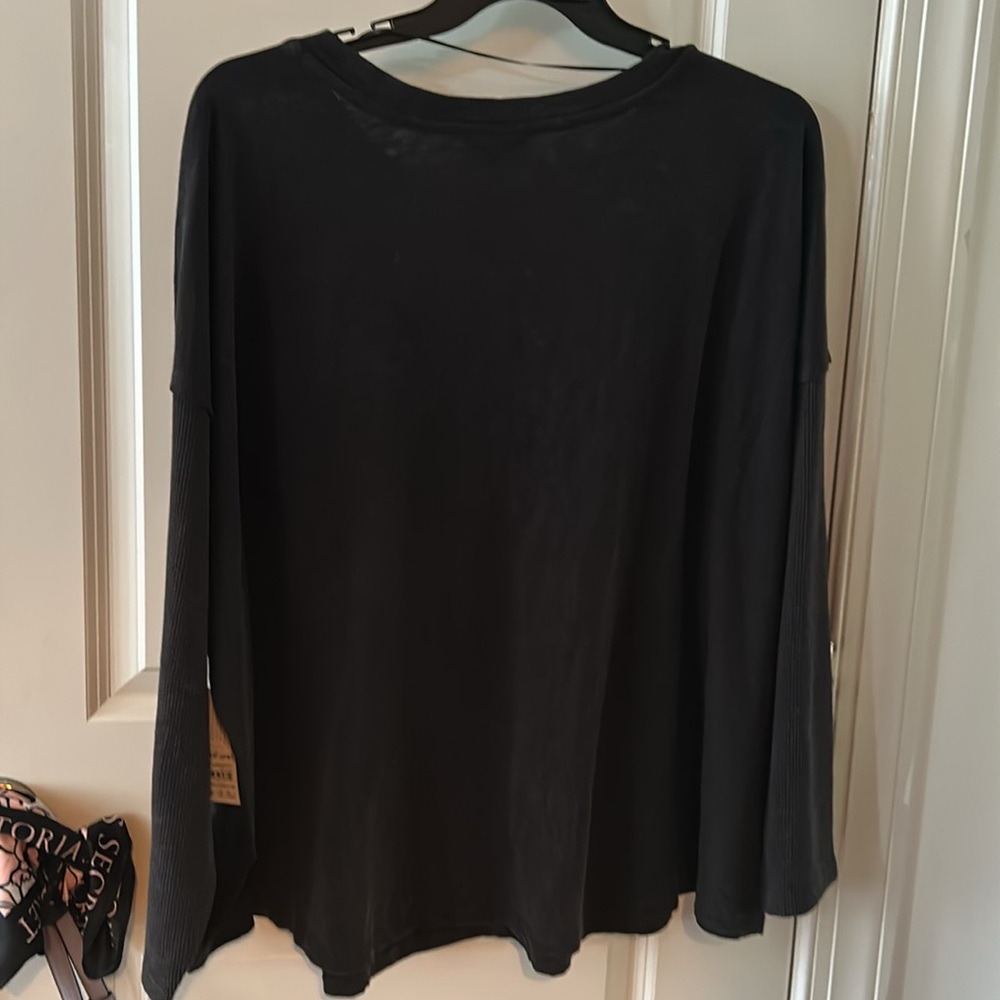 TERRA & SKY Womens Plus size Long Sleeve Textured Scoop Neck Shirt 4X NWT - Picture 5 of 7